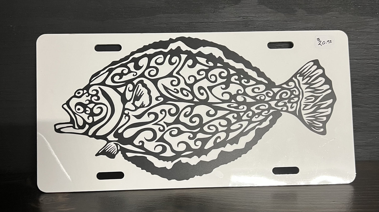 Flounder #2 License Plate
