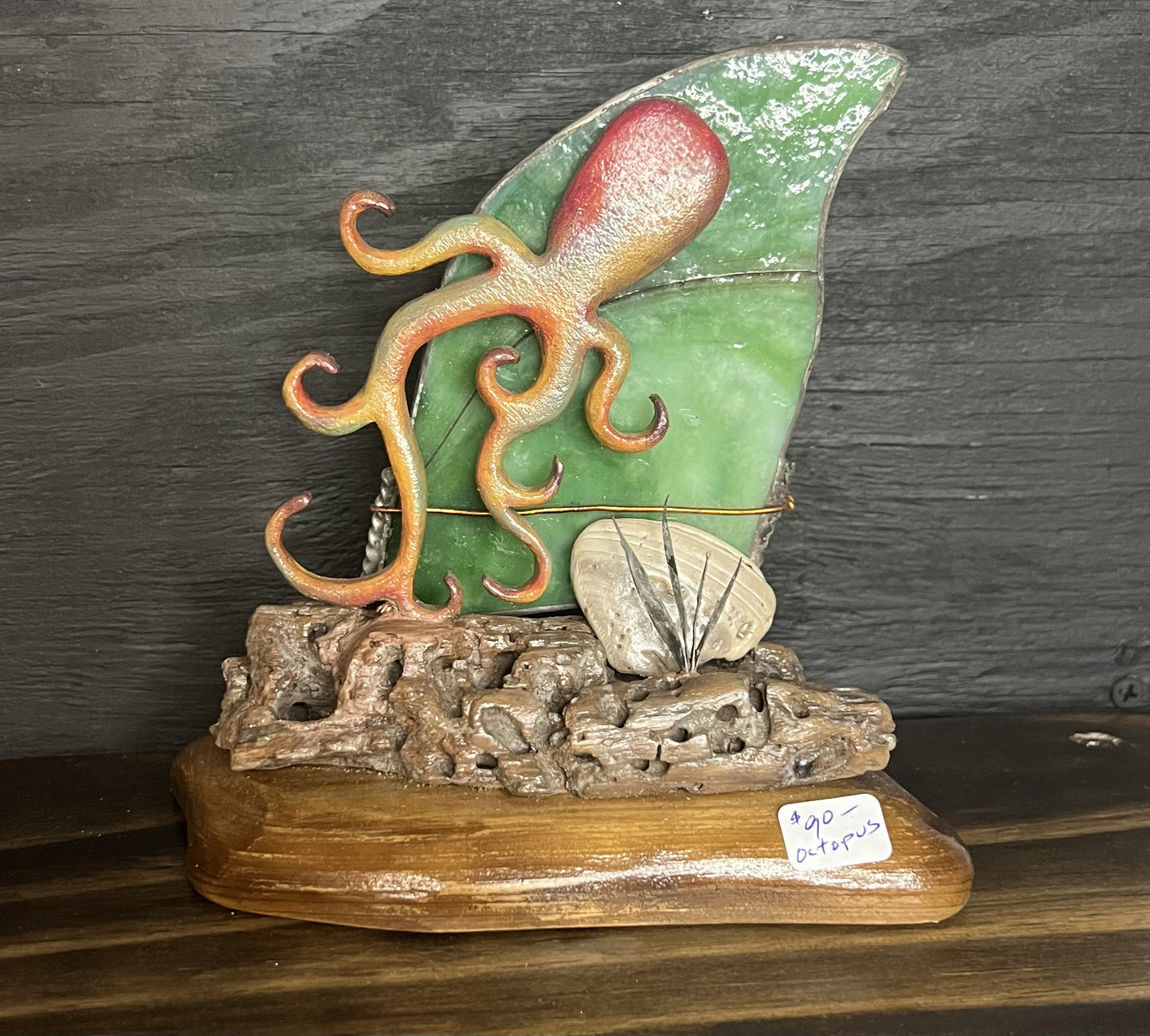 Hand Carved Miniature Octopus