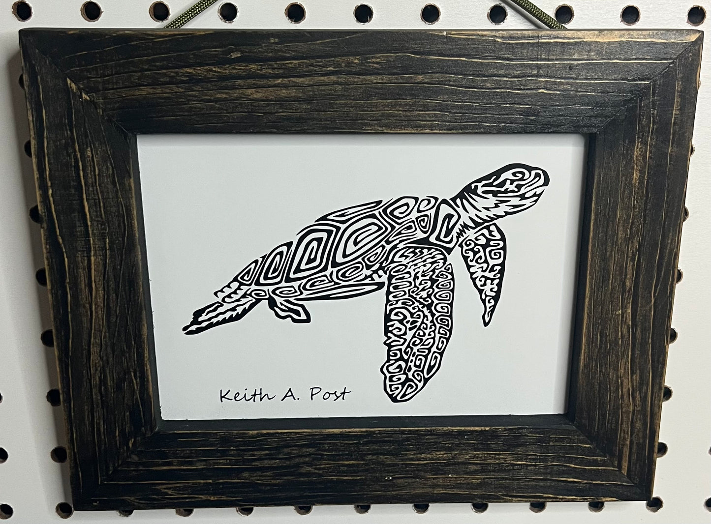 Framed Turtle 4"x6"in