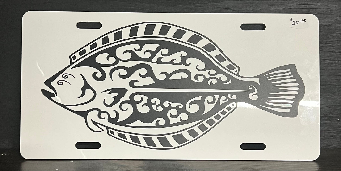 Flounder #1 License Plate