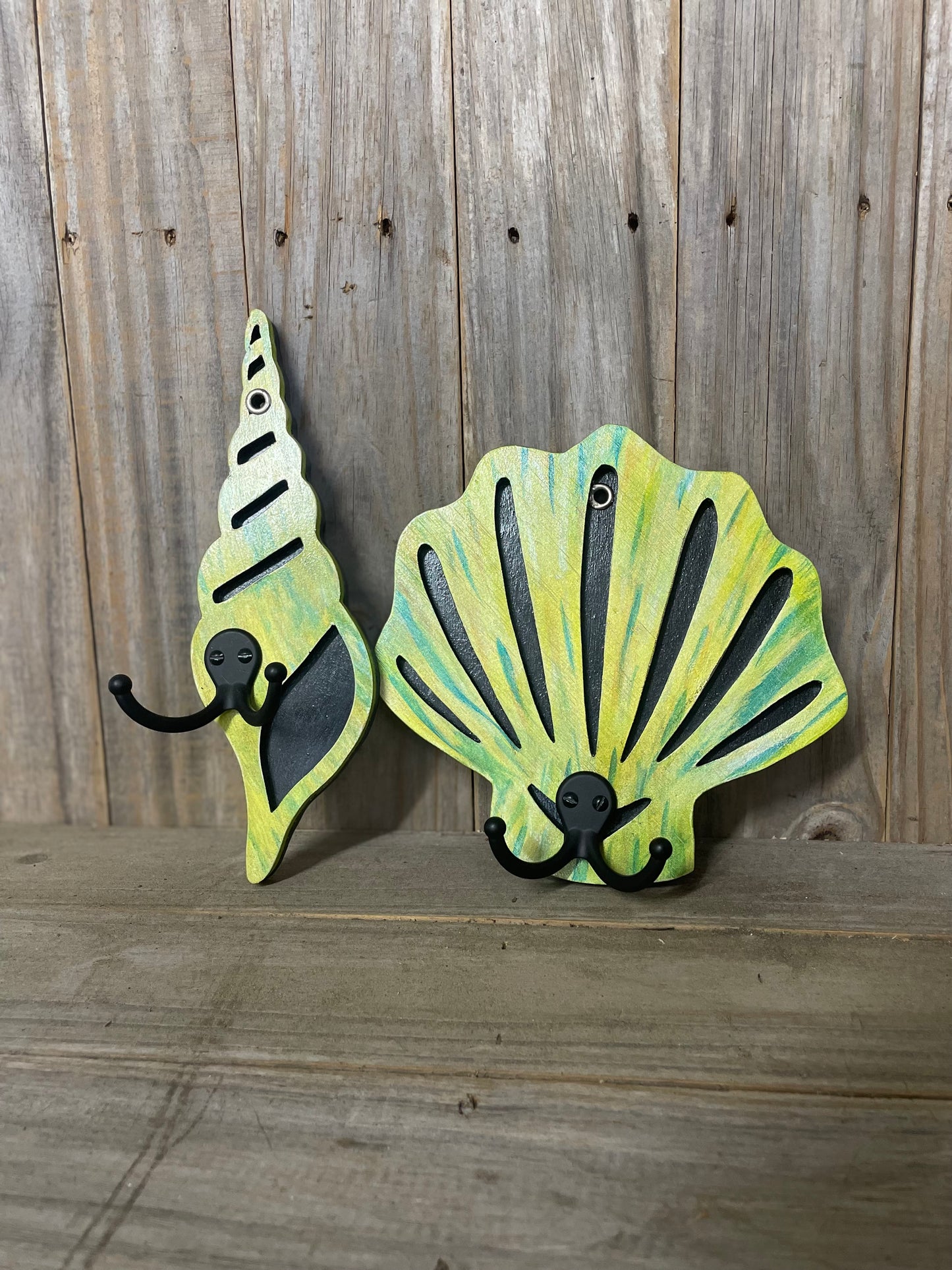 Wall Mount Shell Hooks