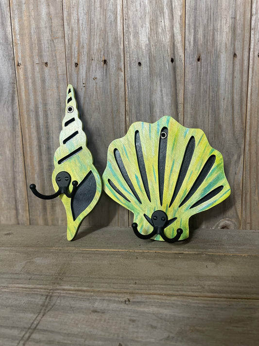 Wall Mount Shell Hooks