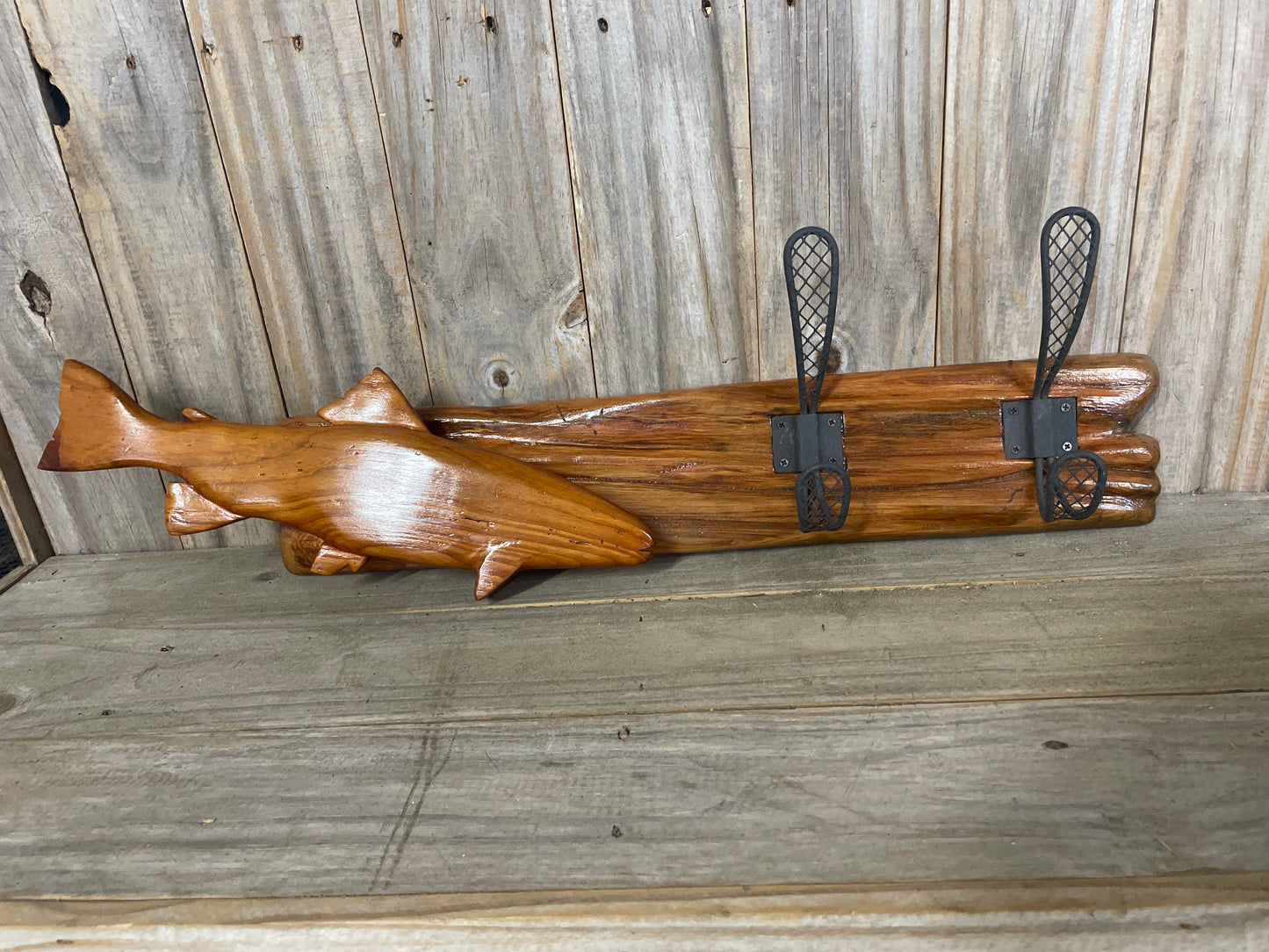 Fish Mount with Hooks
