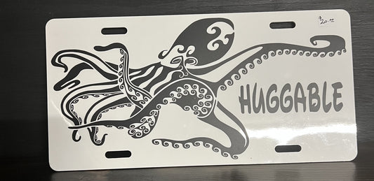 Huggable Octopus License Plate