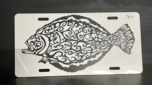 Flounder #2 License Plate