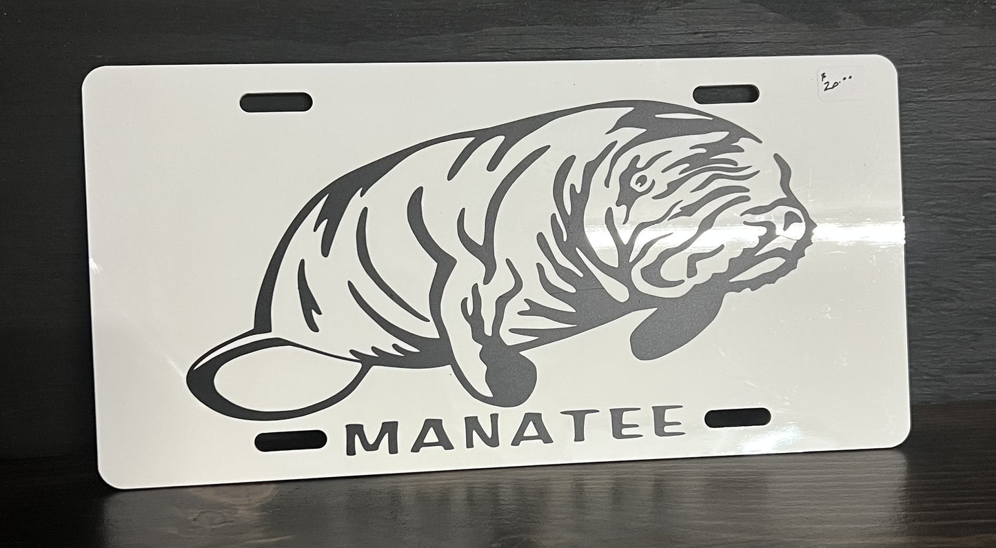 Manatee #1 License Plate
