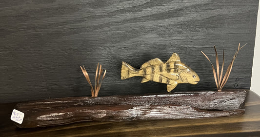 Hand Carved Miniature Black-Drum