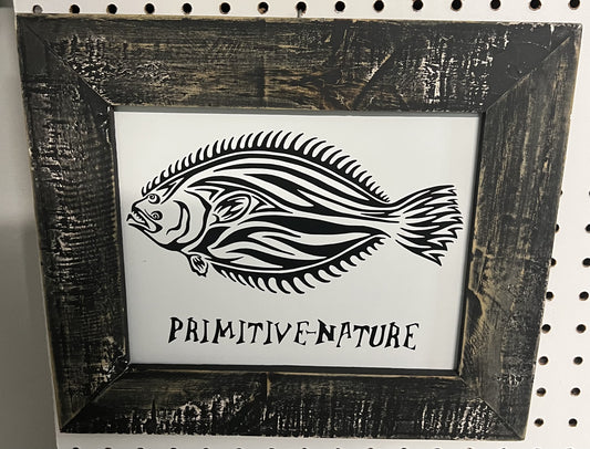 Framed Flounder #1 8"x10"in