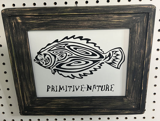Framed Flounder #2 8"x10"in