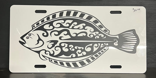 Flounder #1 License Plate